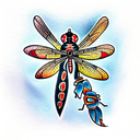 Dragonfly tattoo design idea