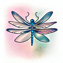 Dragonfly tattoo design idea