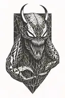 venom tattoo design idea