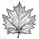 Maple Leaf tattoo design idea