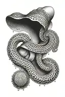 necklace tattoo design idea