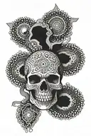 necklace tattoo design idea
