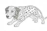 101 dalmatians tattoo design idea