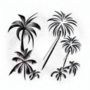 Palm Tree tattoo design idea