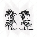 Palm Tree tattoo design idea