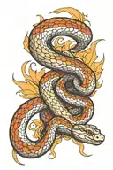 snake tattoo design idea