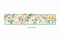 floral tattoo design idea