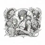 blackout tattoo design idea