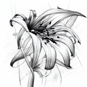 Lily tattoo design idea