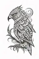 hawk tattoo design idea