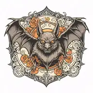 bat tattoo design idea