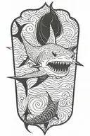 shark tattoo design idea