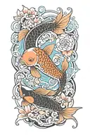 koi-fish tattoo design idea