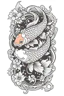 koi-fish tattoo design idea