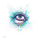 Evil Eye tattoo design idea