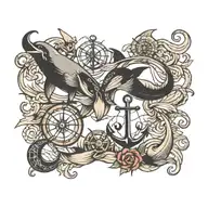 nautical tattoo design idea