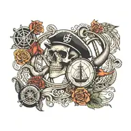 nautical tattoo design idea
