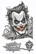 joker tattoo design idea