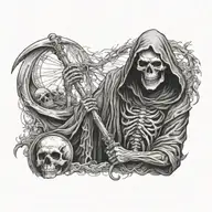 grim-reaper tattoo design idea
