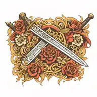 sword tattoo design idea