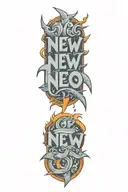 lettering tattoo design idea