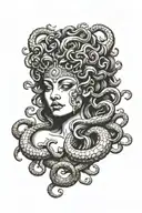 medusa tattoo design idea