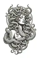 medusa tattoo design idea
