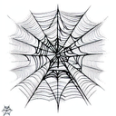 Spider Web tattoo design idea