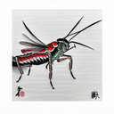 grasshopper tattoo design idea