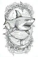 shark tattoo design idea