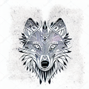 Wolf tattoo design idea