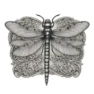 dragonfly tattoo design idea
