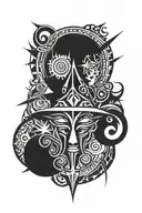 witch tattoo design idea