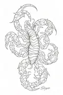 scorpio tattoo design idea