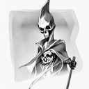 Grim Reaper tattoo design idea