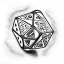 Dice tattoo design idea