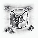 Dice tattoo design idea
