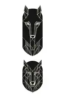 wolf tattoo design idea
