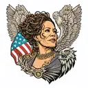 Kamala Harris, Eagles of Justice tattoo design idea