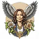 Kamala Harris, Eagles of Justice tattoo design idea