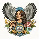 Kamala Harris, Eagles of Justice tattoo design idea