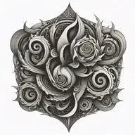 abstract tattoo design idea