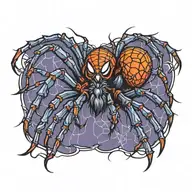 spider tattoo design idea