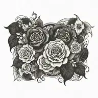 blackout tattoo design idea