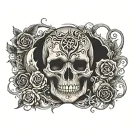 blackout tattoo design idea