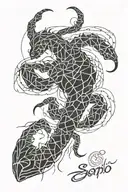 scorpio tattoo design idea