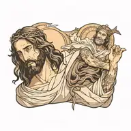 jesus tattoo design idea