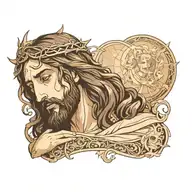 jesus tattoo design idea