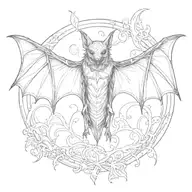 bat tattoo design idea