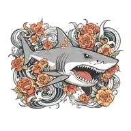 shark tattoo design idea
